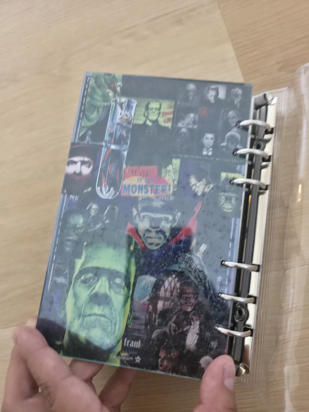Universal Studios Monsters Clear Vinyl Binder Notebook - Multi-Color
